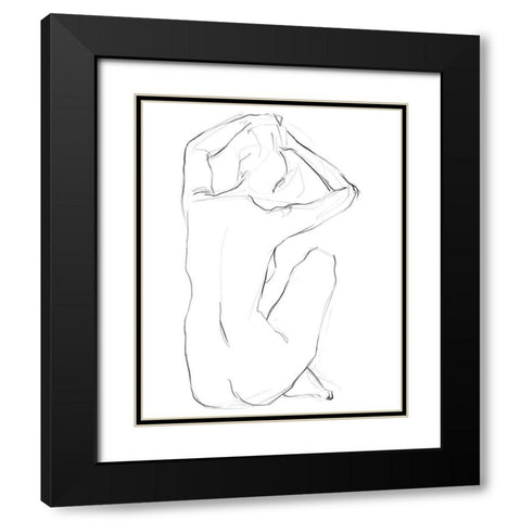 Muse I Black Modern Wood Framed Art Print with Double Matting by Parker, Jennifer Paxton