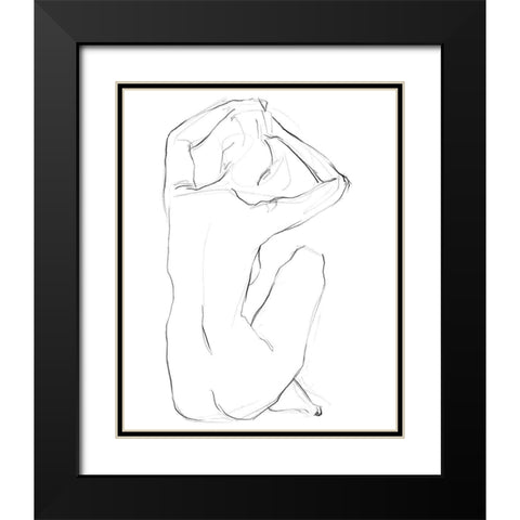 Muse I Black Modern Wood Framed Art Print with Double Matting by Parker, Jennifer Paxton