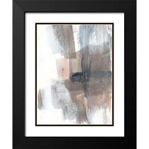 Sepia Blush I Black Modern Wood Framed Art Print with Double Matting by Goldberger, Jennifer