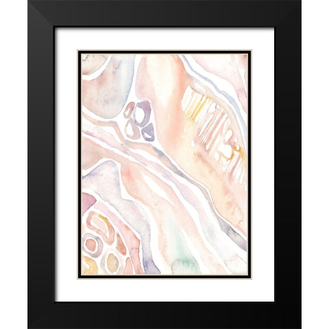 Life Form I Black Modern Wood Framed Art Print with Double Matting by Wang, Melissa