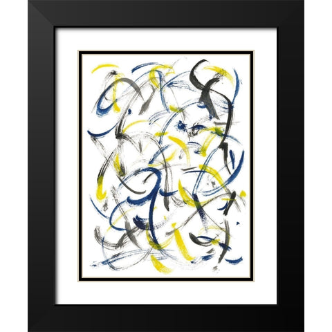 The Appearance of Wind II Black Modern Wood Framed Art Print with Double Matting by Wang, Melissa