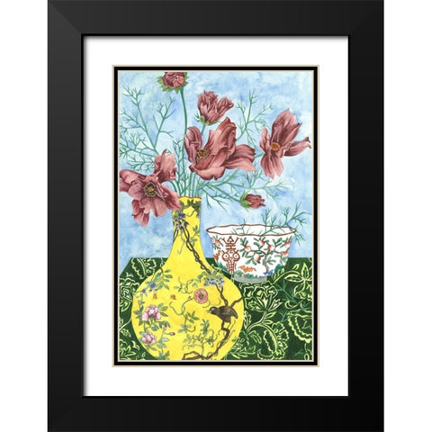 Elegant Arrangement I Black Modern Wood Framed Art Print with Double Matting by Wang, Melissa