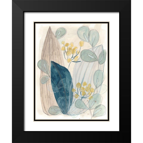 Terra Garden I Black Modern Wood Framed Art Print with Double Matting by Vess, June Erica