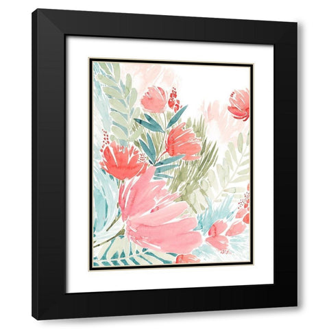 Wilder Bouquet I Black Modern Wood Framed Art Print with Double Matting by Popp, Grace