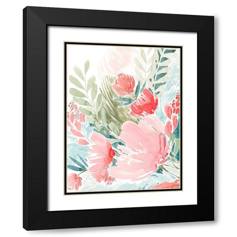 Wilder Bouquet II Black Modern Wood Framed Art Print with Double Matting by Popp, Grace