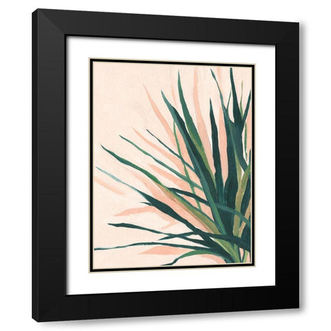 Frond Impression I Black Modern Wood Framed Art Print with Double Matting by Scarvey, Emma