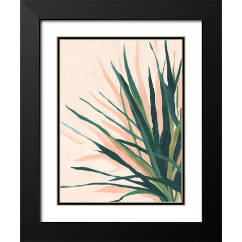 Frond Impression I Black Modern Wood Framed Art Print with Double Matting by Scarvey, Emma