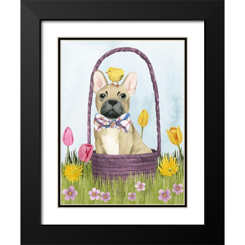 Puppy Easter III Black Modern Wood Framed Art Print with Double Matting by Popp, Grace