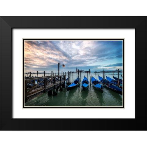 Just Waiting I Black Modern Wood Framed Art Print with Double Matting by Head, Danny