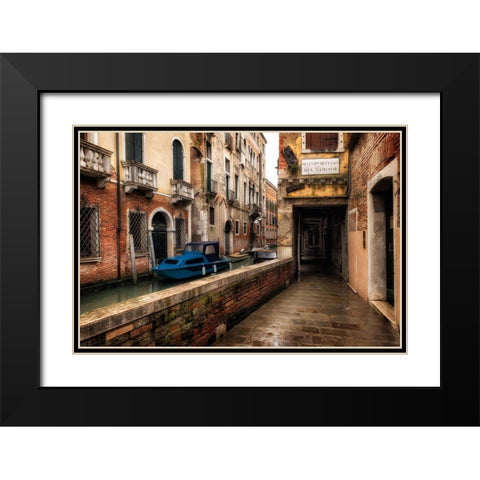 Del Tamossi Black Modern Wood Framed Art Print with Double Matting by Head, Danny