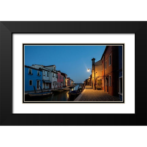 Daybreak in Burano I Black Modern Wood Framed Art Print with Double Matting by Head, Danny