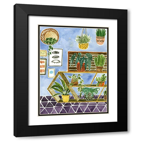 Way to the Jungle I Black Modern Wood Framed Art Print with Double Matting by Wang, Melissa