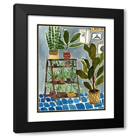 Way to the Jungle IV Black Modern Wood Framed Art Print with Double Matting by Wang, Melissa