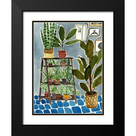 Way to the Jungle IV Black Modern Wood Framed Art Print with Double Matting by Wang, Melissa