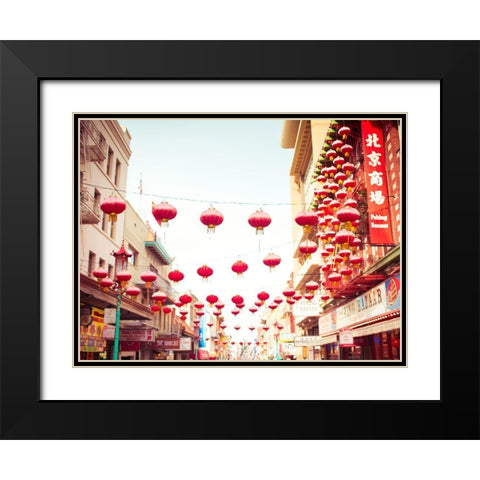 Chinatown Afternoon I Black Modern Wood Framed Art Print with Double Matting by Quintero, Sonja