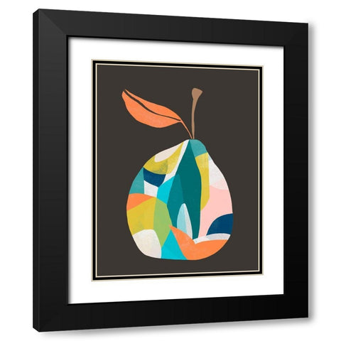Fab Fruit IV Black Modern Wood Framed Art Print with Double Matting by Vess, June Erica