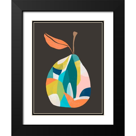 Fab Fruit IV Black Modern Wood Framed Art Print with Double Matting by Vess, June Erica