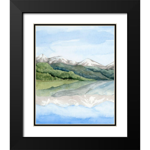 Mirror Lake I Black Modern Wood Framed Art Print with Double Matting by Popp, Grace