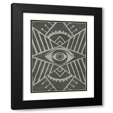 Tarot I Black Modern Wood Framed Art Print with Double Matting by Zarris, Chariklia