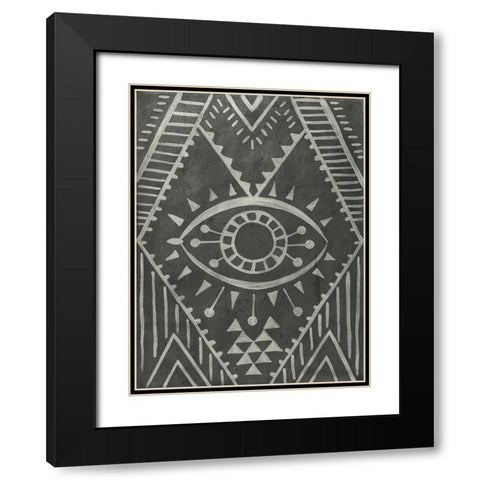 Tarot II Black Modern Wood Framed Art Print with Double Matting by Zarris, Chariklia