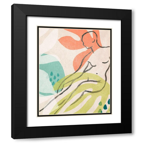 Tropical Nude IV Black Modern Wood Framed Art Print with Double Matting by Vess, June Erica