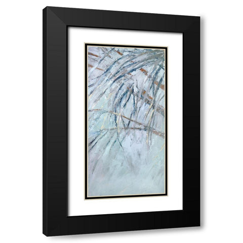 Grey Palms I Black Modern Wood Framed Art Print with Double Matting by Wilkins, Suzanne