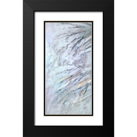 Grey Palms II Black Modern Wood Framed Art Print with Double Matting by Wilkins, Suzanne
