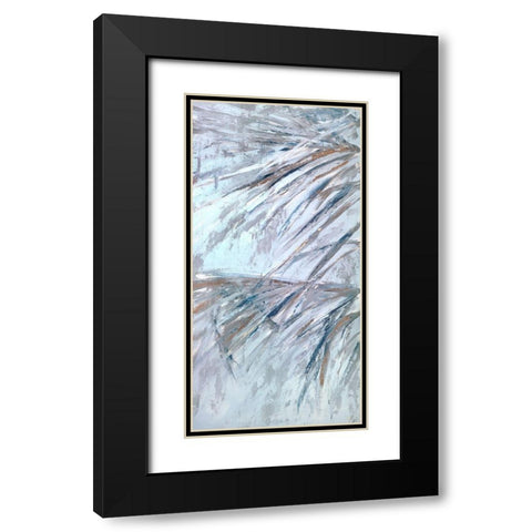 Grey Palms III Black Modern Wood Framed Art Print with Double Matting by Wilkins, Suzanne