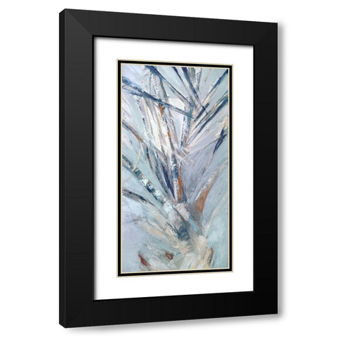 Grey Palms IV Black Modern Wood Framed Art Print with Double Matting by Wilkins, Suzanne
