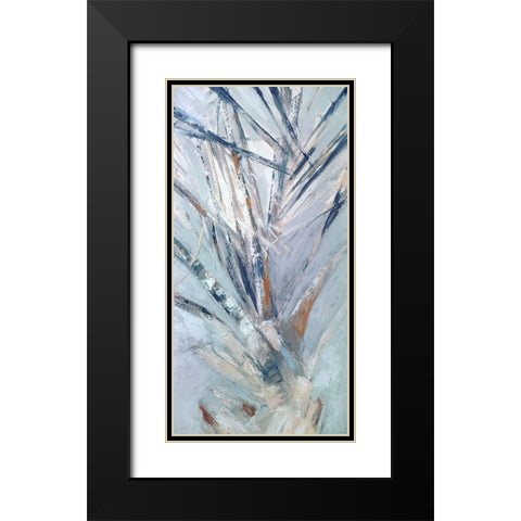 Grey Palms IV Black Modern Wood Framed Art Print with Double Matting by Wilkins, Suzanne