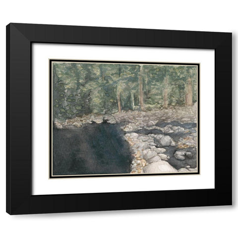 Virginia Forest II Black Modern Wood Framed Art Print with Double Matting by Chabot, Natasha