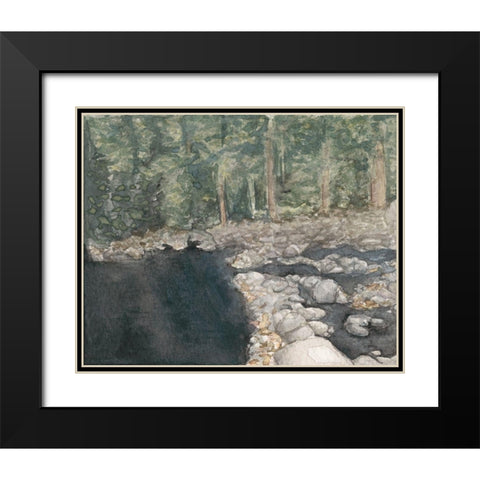 Virginia Forest II Black Modern Wood Framed Art Print with Double Matting by Chabot, Natasha