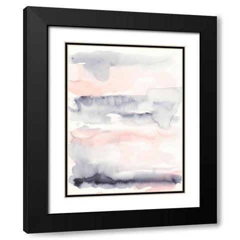 Violet and Blush II Black Modern Wood Framed Art Print with Double Matting by Harper, Ethan