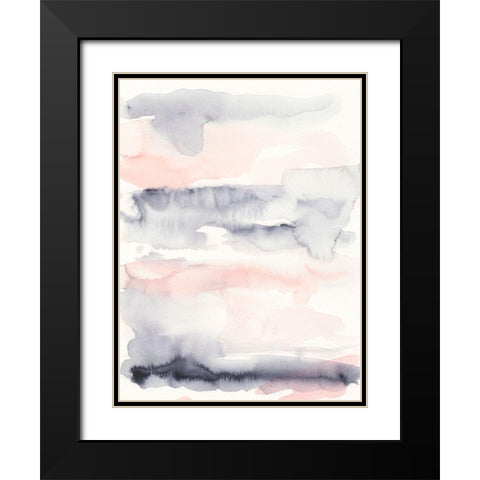 Violet and Blush II Black Modern Wood Framed Art Print with Double Matting by Harper, Ethan