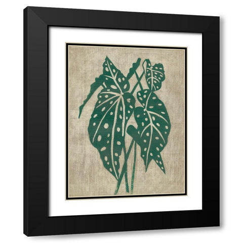 Vintage Greenery II Black Modern Wood Framed Art Print with Double Matting by Zarris, Chariklia