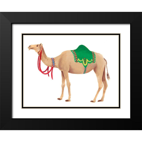 Festival Animal I Black Modern Wood Framed Art Print with Double Matting by Moore, Regina