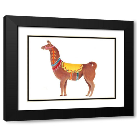 Festival Animal II Black Modern Wood Framed Art Print with Double Matting by Moore, Regina