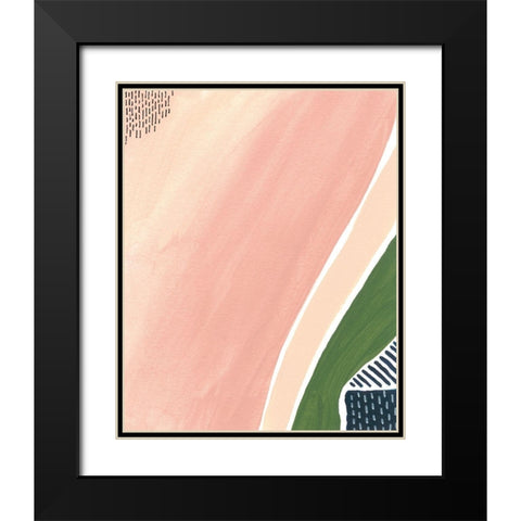 Simple Marks II Black Modern Wood Framed Art Print with Double Matting by Moore, Regina