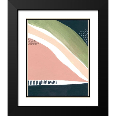 Simple Marks IV Black Modern Wood Framed Art Print with Double Matting by Moore, Regina
