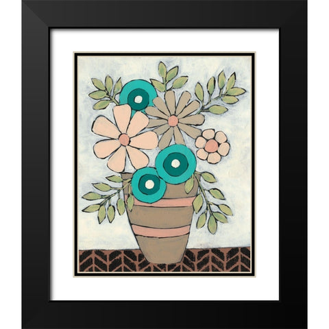 Mid Summer Bouquet I Black Modern Wood Framed Art Print with Double Matting by Moore, Regina