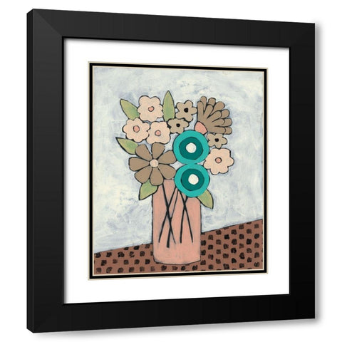 Mid Summer Bouquet III Black Modern Wood Framed Art Print with Double Matting by Moore, Regina