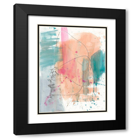 Vivid Splash II Black Modern Wood Framed Art Print with Double Matting by Goldberger, Jennifer