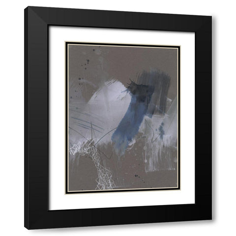 Matrix Pathways III Black Modern Wood Framed Art Print with Double Matting by Goldberger, Jennifer