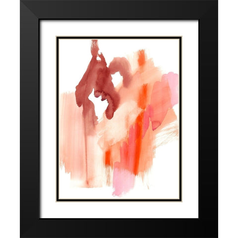 Flowing Sunset I Black Modern Wood Framed Art Print with Double Matting by Goldberger, Jennifer