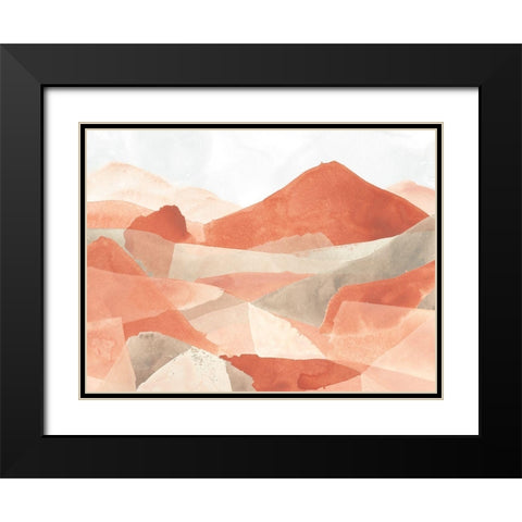 Desert Valley III Black Modern Wood Framed Art Print with Double Matting by Vess, June Erica