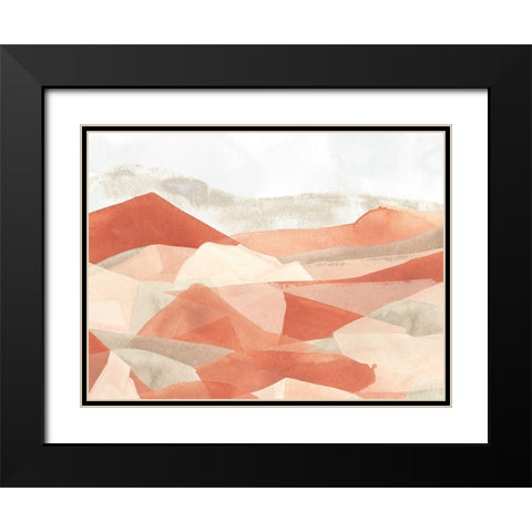 Desert Valley IV Black Modern Wood Framed Art Print with Double Matting by Vess, June Erica