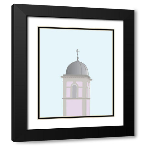 Travel Europe--Pedona Black Modern Wood Framed Art Print with Double Matting by Soerensen, Gurli