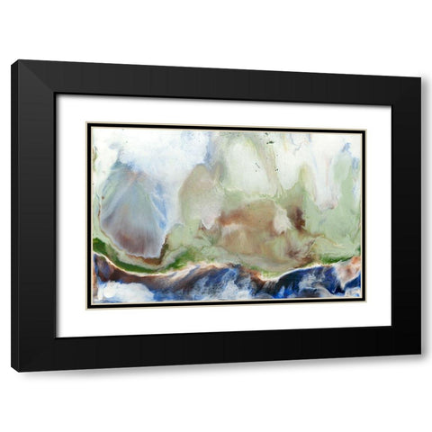 Cliffs of Dover II Black Modern Wood Framed Art Print with Double Matting by Ludwig, Alicia