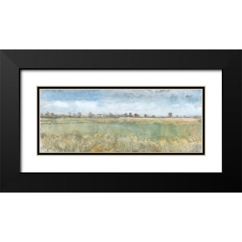 Open Field II Black Modern Wood Framed Art Print with Double Matting by OToole, Tim