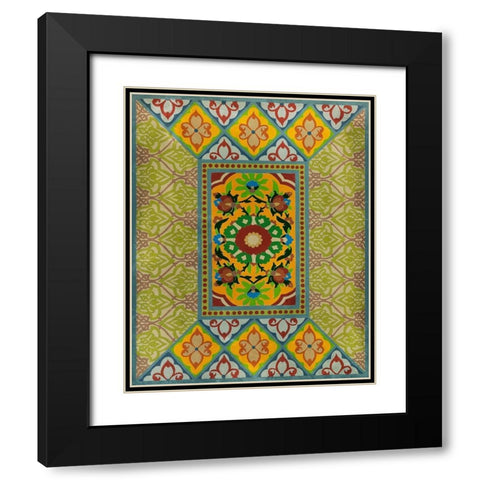 Wallpaper Collage  II Black Modern Wood Framed Art Print with Double Matting by Zarris, Chariklia